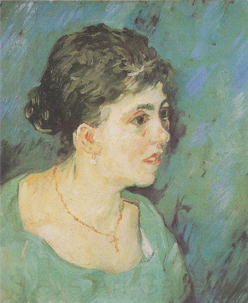 Vincent Van Gogh Portrait of a Lady in Blue Norge oil painting art